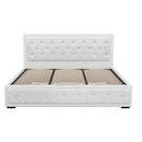 Artiss Bed Frame King Size Gas Lift White TIYO - RnR Galore