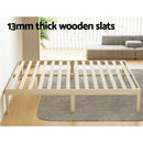 Artiss Bed Frame King Size Wooden Base Mattress Platform Timber Pine BRUNO - RnR Galore