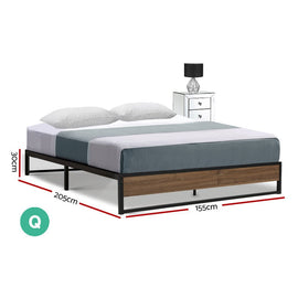 Artiss Bed Frame Metal Bed Frame Bed Base OSLO - Queen - RnR Galore