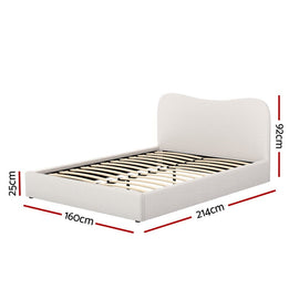 Artiss Bed Frame Queen Size Boucle DARA - RnR Galore
