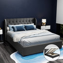 Artiss Bed Frame Queen Size Gas Lift Charcoal ISSA - RnR Galore