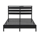 Artiss Bed Frame Queen Size LED Metal Bed Base with Charging Station - RnR Galore