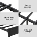 Artiss Bed Frame Queen Size LED Metal Bed Base with Charging Station - RnR Galore