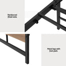 Artiss Bed Frame Queen Size Metal Base Mattress Platform Foundation Black DREW - RnR Galore