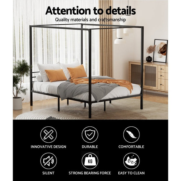 Artiss Bed Frame Queen Size Metal Bed Frame POCHY - RnR Galore