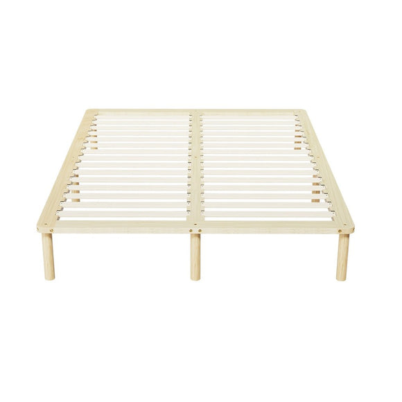 Artiss Bed Frame Queen Size Wooden Base Mattress Platform Timber Pine AMBA - RnR Galore