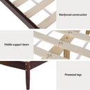 Artiss Bed Frame Queen Size Wooden Base Mattress Platform Timber Walnut VISE - RnR Galore