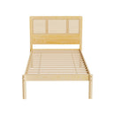 Artiss Bed Frame Single Size Rattan Wooden RITA - RnR Galore