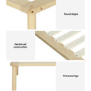 Artiss Bed Frame Single Size Wooden Base Mattress Platform Timber Pine AMBA - RnR Galore