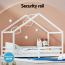 Artiss Bed Frame Wooden Kids Single House Frame White AMOS - RnR Galore