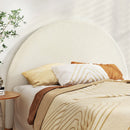 Artiss Bed Head Headboard Bed Frame Queen Boucle - GREI White - RnR Galore