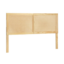 Artiss Bed Head Headboard Double Rattan - RIBO Pine - RnR Galore