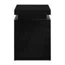 Artiss Bedside Table LED 3 Drawers - COLEY Black - RnR Galore