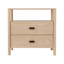 Artiss Bedside Table Nightstand 2 Drawers - Pine - RnR Galore