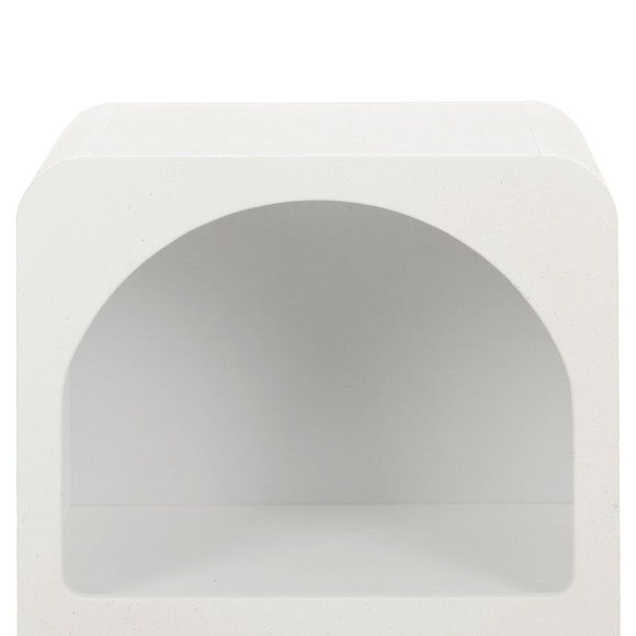 Artiss Bedside Table Shelves Side End Table Storage Nightstand White ARCHED - RnR Galore