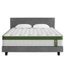 Artiss BedStory King Bed Frame Set With Hybrid Mattress Medium Firm Linen Grey - RnR Galore