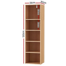 Artiss Bookshelf 5 Tiers MILO Pine - RnR Galore