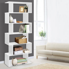 Artiss Bookshelf 6 Tiers - RIVA White - RnR Galore