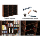 Artiss Bookshelf CD Storage Rack - BERT Walnut - RnR Galore