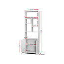 Artiss Bookshelf with Cabinet - GINA White - RnR Galore
