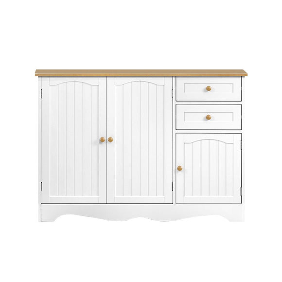 Artiss Buffet Sideboard 3 Doors - BERNE White - RnR Galore