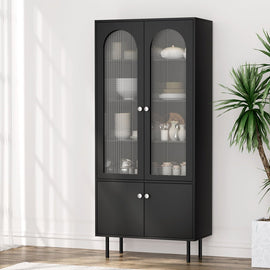 Artiss Buffet Sideboard Cupboard Cabinet Black - RnR Galore