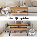 Artiss Coffee Table Lift - top Oak - RnR Galore