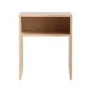 Artiss Coffee Table Storage Shelf Fluted Side Pine - RnR Galore