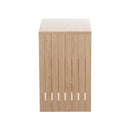 Artiss Coffee Table Storage Shelf Fluted Side Pine - RnR Galore
