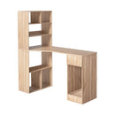 Artiss Computer Desk Bookshelf Drawer Cabinet Oak 120CM - RnR Galore