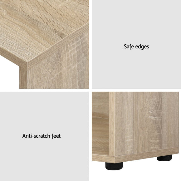 Artiss Computer Desk Bookshelf Oak 130CM - RnR Galore
