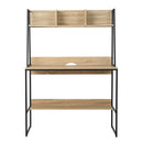 Artiss Computer Desk Bookshelf Storage 100CM Oak - RnR Galore