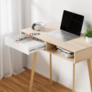 Artiss Computer Desk Drawer Cabinet Shelf Oak 90CM - RnR Galore
