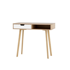 Artiss Computer Desk Drawer Cabinet Shelf Oak 90CM - RnR Galore