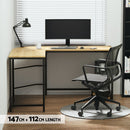 Artiss Computer Desk L - Shape CPU Stand Oak 147CM - RnR Galore