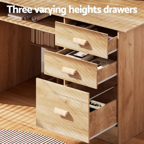 Artiss Computer Desk Office Study Desks Table Shelf Drawer - RnR Galore