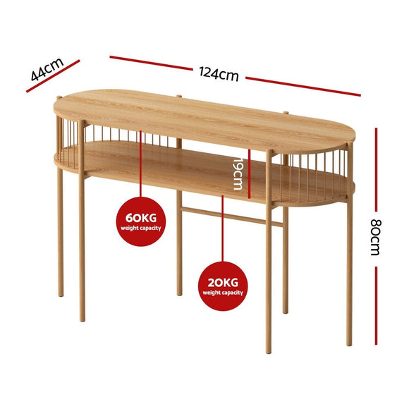 Artiss Console Table 124CM Pine - RnR Galore