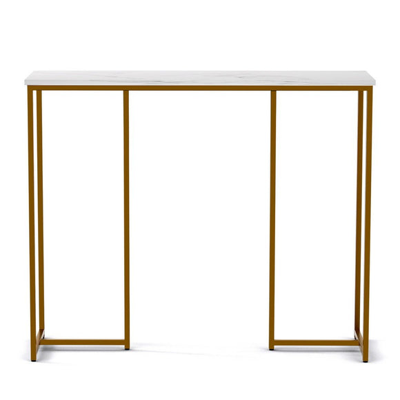Artiss Console Table Marble Effect White&Gold - RnR Galore