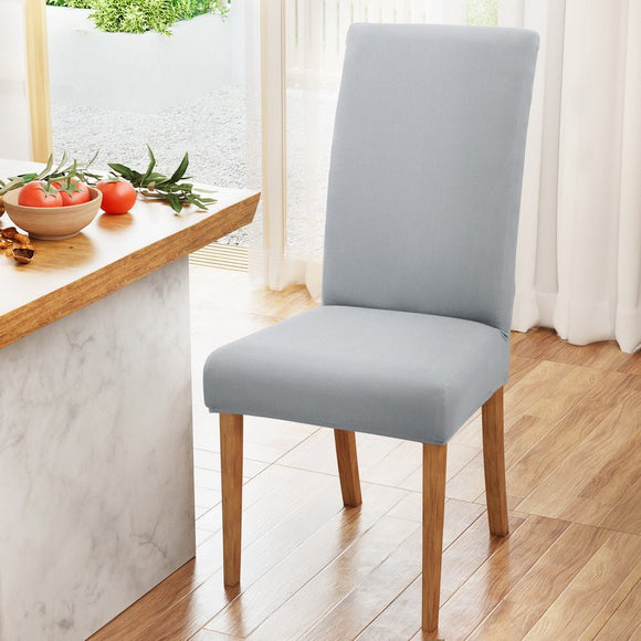 Artiss Dining Chair Covers 6x Slipcovers Spandex Stretch Banquet Wedding Grey - RnR Galore