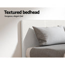 Artiss Double Bed Frame and BedStory Hybrid Mattress Bundle with Headboard White - RnR Galore