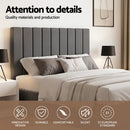 Artiss Double Bed Frame with Storage Grey Velvet Headboard Gas Lift Platform Base - RnR Galore