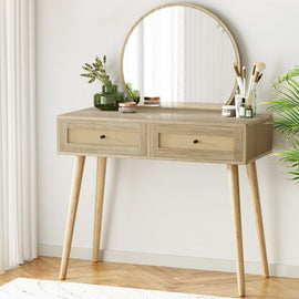 Artiss Dressing Table Set Rattan Frances - RnR Galore