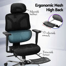 Artiss Ergonomic Office Chair Footrest Black - RnR Galore