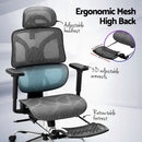 Artiss Ergonomic Office Chair Footrest Grey - RnR Galore