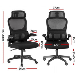 Artiss Ergonomic Office Chair Mesh Chairs Black - RnR Galore