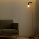 Artiss Floor Lamp Light Stand Modern Home Living Room Office Reading Glass Shade Black - RnR Galore