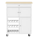 Artiss Kitchen Island Trolley Rolling Serving Cart Storage Cart Drawer Cupboard - RnR Galore