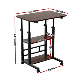 Artiss Laptop Desk Height Adjustable Mobile Workstation Computer Desks 60CM - RnR Galore