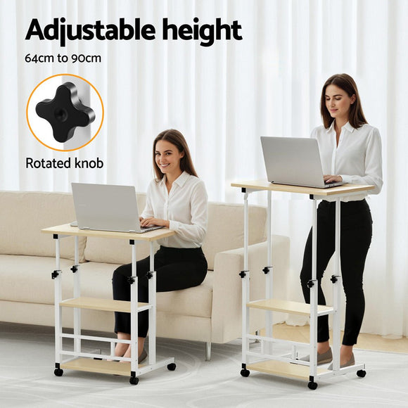 Artiss Laptop Desk Height Adjustable Mobile Workstation Computer Desks 60CM - RnR Galore