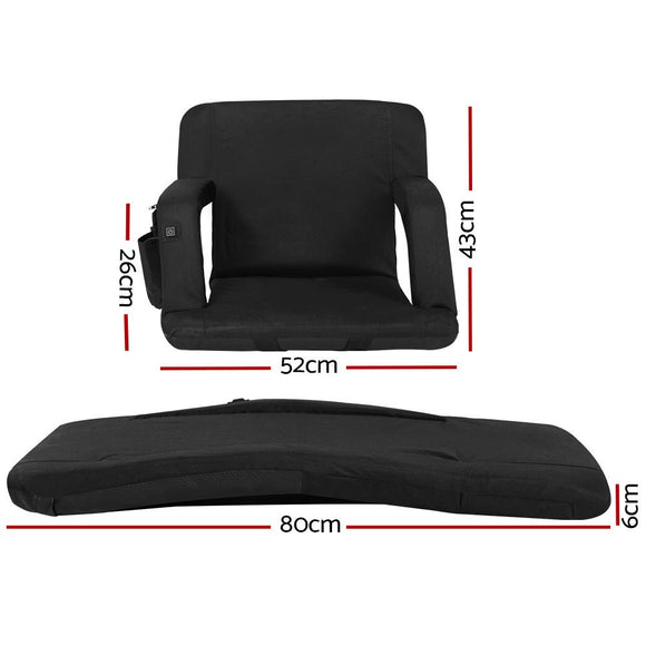 Artiss Lounge Sofa Bed With Armrest Heated Floor Recliner Futon Couch Folding Chair Cushion - RnR Galore